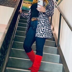 Women’s NWT Leopard Blazer -           Small - XLarge